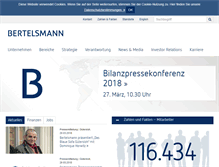 Tablet Screenshot of bertelsmann.de