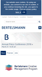 Mobile Screenshot of bertelsmann.com