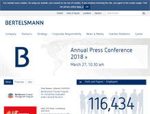 Tablet Screenshot of bertelsmann.com